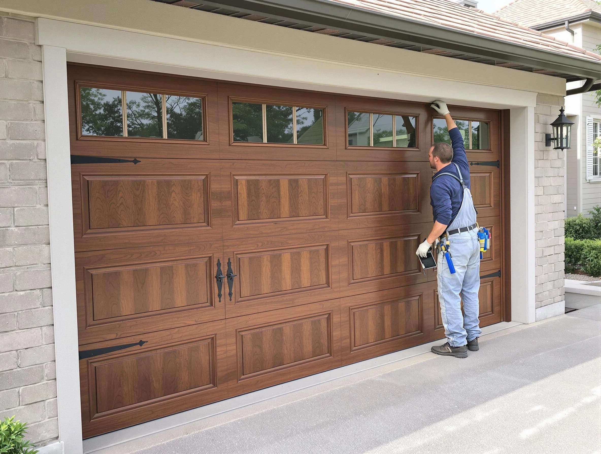 Custom garage door showcase by Salem Garage Door Repair in Salem