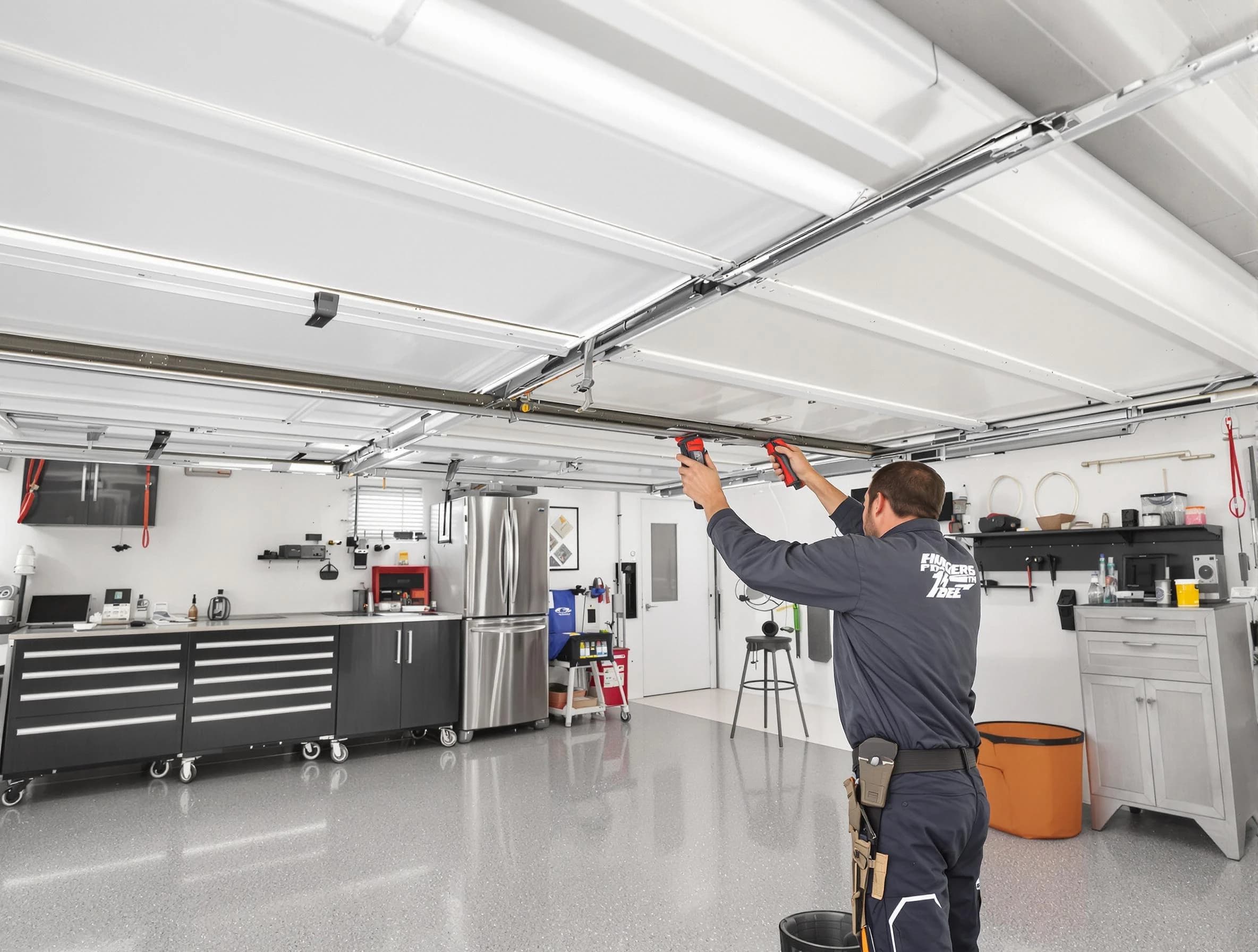 Overhead garage door repair service by Salem Garage Door Repair in Salem